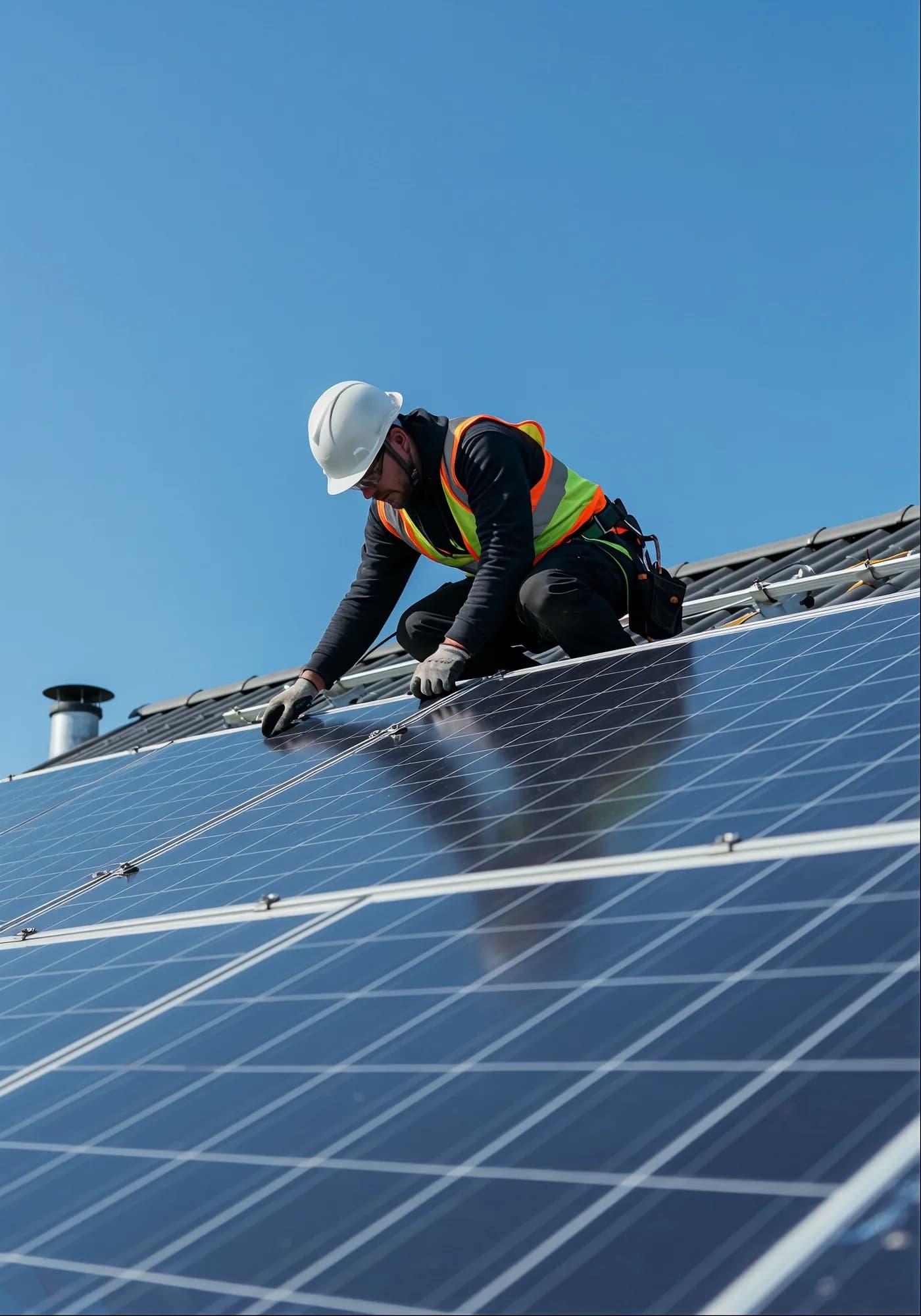 Equipo EnergyLink — Gestión administrativa solar Equipo EnergyLink trabajando en gestión de financiamiento solar en Puerto Rico